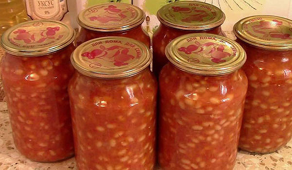 Фасоль в томатном соусе на зиму — 7 рецептов