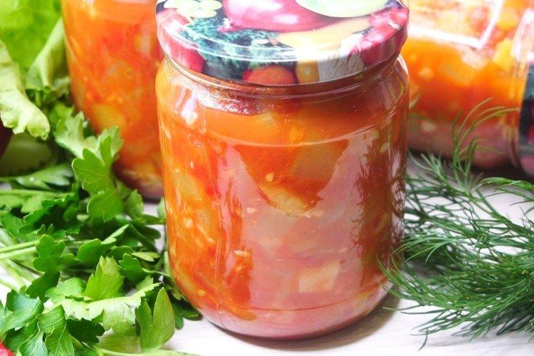 20 простых и вкусных салатов из парадайзов на зиму