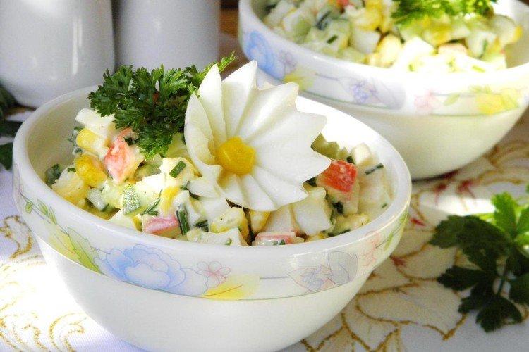 20 крабовых салатов, вкуснее которых вы еще не пробовали