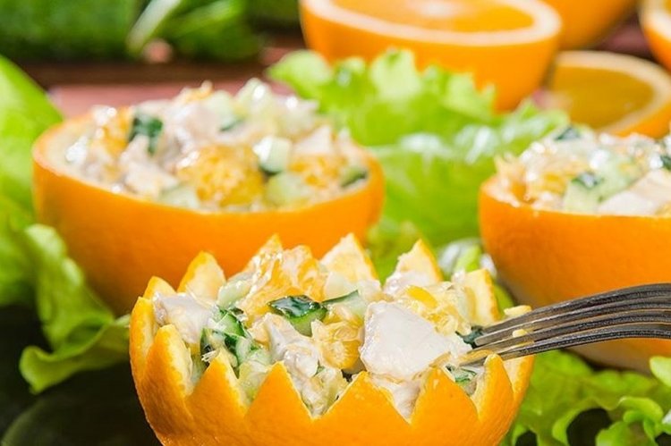 15 рецептов салата с апельсинами для настоящих гурманов